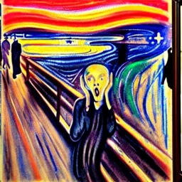 the scream painting with jedi