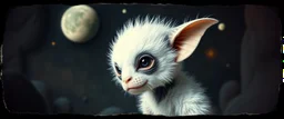 3d airbrush render, white fluffy panda elf alien dodo , pinhole cam, airbrush 3d rendering, in the style of Titian and Dali , torn edges on border