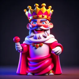 King cheerful 3D nft