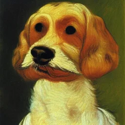 portrait of a dog by van gough