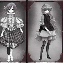 Anime Victorian Girls on jeans