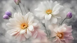 Generate an image with a style and atmosphere similar to the provided flower picture. Retain the beauty and details of the original image, ensuring the newly generated picture matches in artistic appeal and natural feel.