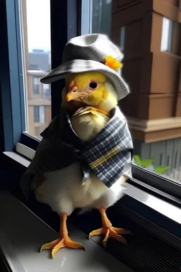 gangsta little bad baby chicken selling windows