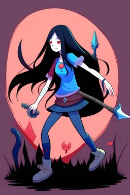 marceline vampire adventure time animation styled