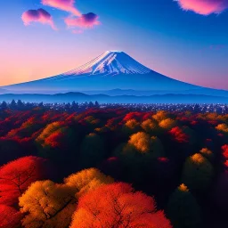 Mount Fuji, Japan,aerial view,extremely detailed digital painting, high resolution,8k, realistic, beautiful, volumetric lighting, mystical colors ,perfectly centered image, perfect composition, rim light, beautiful lighting,masterpiece, stunning scene, raytracing, anatomically correct, in the style Van Gogh and robert e howard and Ken Kelley and Ohrai Noriyoshi and Simon Bisley and tomzj1.