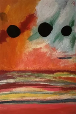 primal wounds; in the style of Kandinsky; thick oil paint