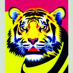 Pop art tiger