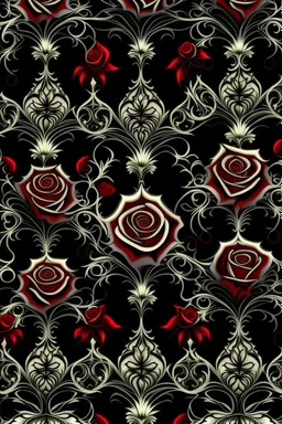 Gothic rose pattern