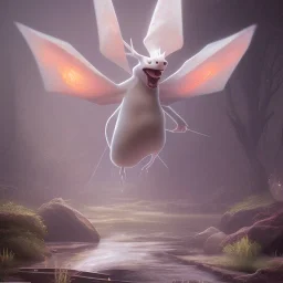 Mystery pokemon,Ambiance dramatique, hyperrealisme, 8k, high quality, lot of details, portrait,