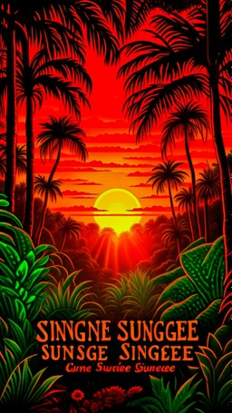 Sunset jungle