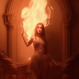 portrait of samantha prince set in fire, cinematic lighting, photorealistic, ornate, intricate, realistic, detailed, volumetric light and shadow, hyper HD, octane render, unreal engine insanely detailed and intricate, hypermaximalist, elegant, ornate, hyper-realistic, super detailed --v 4