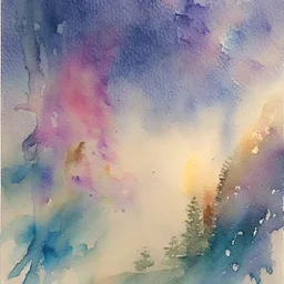 I took my first hit, feeling an instant sense of relaxation wash over me. The stress and worries of the day seemed to melt away, replaced by a comforting haze watercolour painting