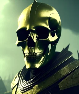 A badass king wearing a skull mask, atmospheric, realistic, unreal engine, cinematic lighting, octane render.