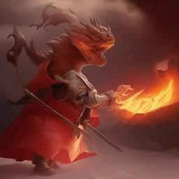 smooth hyper realistic, beautiful Japanese android knight battle with burning lava dragon, pale colors, dark cosmos background, extremely sharp detail, finely tuned detail, ultra high definition, 8 k, unreal engine 5, ultra sharp focus, accurate sword wings, positive smile, lot of details, fit within portrait, Ambiance winter, perfect composition, perfect hair, perfect hands, finger up gestures