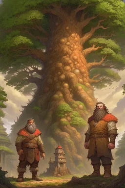 Fantasy art: a huge man, bigger than the biggest oak in the biggest forest. On this man was a huge mantle made of thick linen, and he girded himself with a belt of five fathoms. His head is as big as the biggest Christmas tree, and his beard is like a stack of corn silk.