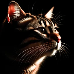 a logo of cat ::0.4, Soft illumination, front view --fast --wallpaper