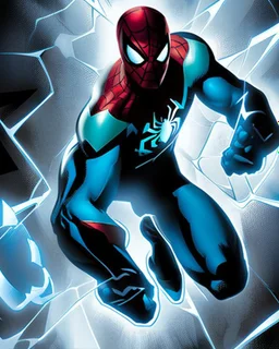 spider-man as DC blue lantern