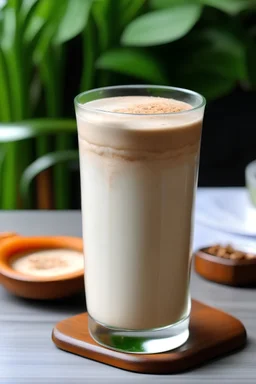 A picture of a refreshing horchata or jamaica drink.