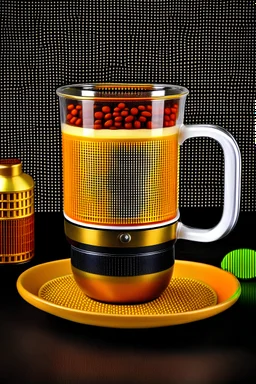 creative cup to work as a cup and arabic coffee maker