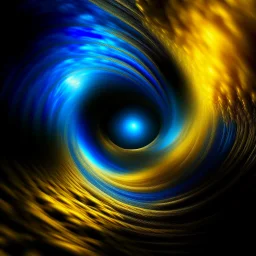 blue and gold vortex from water to heaven