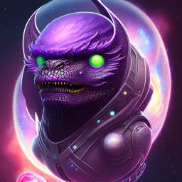 purple galaxy monster that has taken over the universe