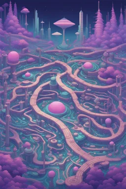 Step into a mesmerizing sonata where the delicate dance of flora and circuits unfolds as ephemeral lines of code. The characters from South Park, transformed into stunning biomechanical entities, navigate this surreal landscape. Their familiar faces take on a new, otherworldly charm as they become part of the intricate tapestry of nature and technology.