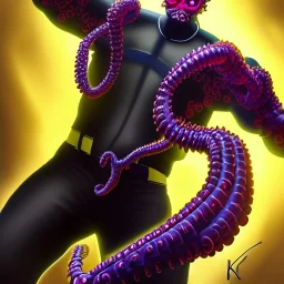 ultra detailed fullbodyportrait of Doctor Octopus villain , extremely detailed digital painting, extremely detailed face,crystal clear eyes, in the style of robert e howard and pablo oliveira and Ken Kelley and Keith Parkinson ,mystical colors,perfectly centered image, perfect composition, rim light, beautiful lighting,8k, stunning scene, raytracing