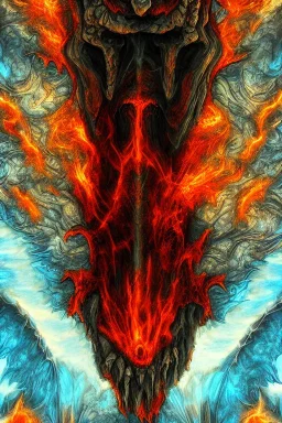 hell demons flying pencil fractal fire souls