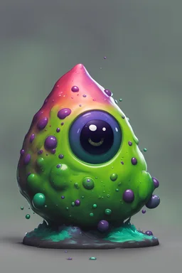 small, slime, blob, dnd, rock eyes