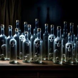 one bottle full of ghosts