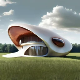 Casa campestre Zaha Hadid inspirada en una hormiga, gente