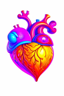 heart,isolated, disney style, artstation, vivid colors, wide angle, super highly detailed, professional digital painting, artstation, concept art, smooth, sharp focus, no blur, no dof, , cute cartoonish designs, in the style of alex ross, white background