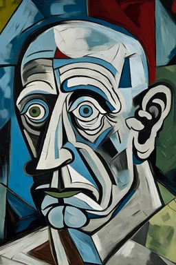 Retrato de carancho como Pablo Picasso