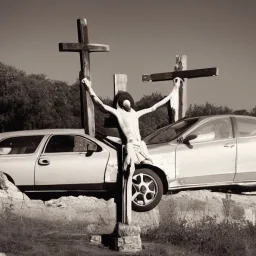 Car crucifixion