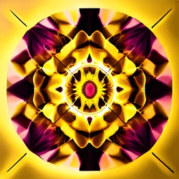 yellow kaleidoscope