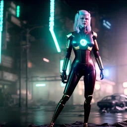 Actress, young Katheryn Winnick, android woman, glow eyes, glow painted face, shaved hair, ghost in the shell, samurai coat, katana, elastic bodysuit, cyber punk, neon ambient, sparks, fog, rain, army, bamboo, blood, portrait, gradient background, unreal engine 5, soft color, 16 bit, god lights, ray tracing, RTX, lumen lighting, ultra deatail, volumetric lighting, 3d, finely drawn, hd.