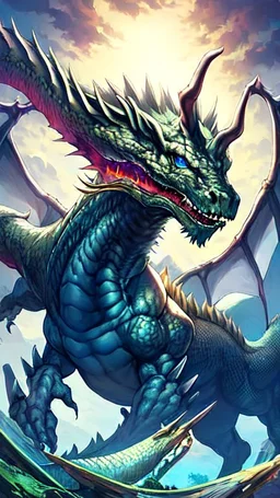 A five-headed dragon