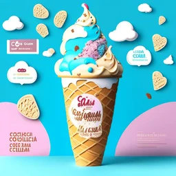 Social Media Design for a Ice cream