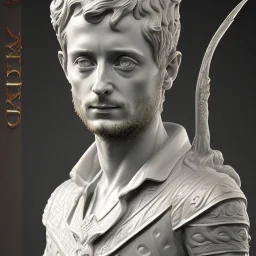 Statue Elijah wood, Rome style sculpture, full body,