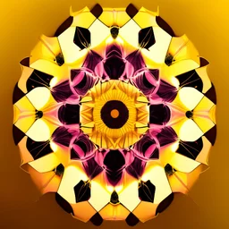 yellow kaleidoscope