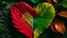 Heart Color Love leaf