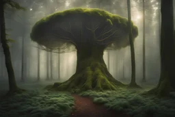 A magical forest, mystical, magical energy, surreal, hyperrealistic, photomanipulation, art by Greg Rutkowski