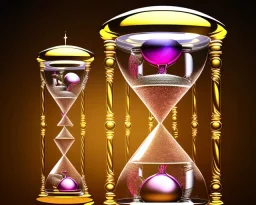 a detailed illustration of an hourglass, intricate, realistic, digital art, meticulously detailed