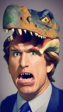 tucker carlson as dinosaur