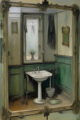 Toilet sign by Monet