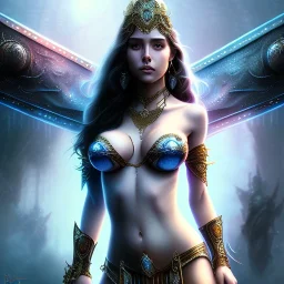 Epic full body picture portrait of busty atletic young beautiful Dejah Thoris Luis Royo styles