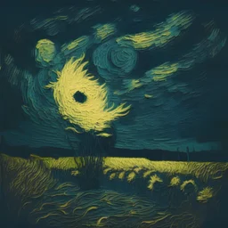 wane of summer van gogh style dark