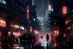 A futuristic cyber punk dystopian new York.