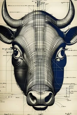 plano detalle del ojo de una vaca al estilo de andre Derain