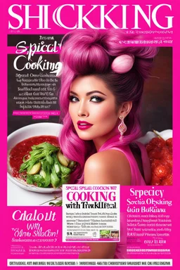 shocking pink magazine cover: special shallot cooking with sash issue